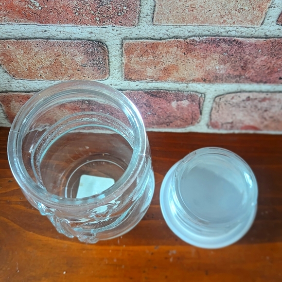 Vintage Libbey Clear Glass Jar Snowman Shape Christmas Cookie/Candy Jar … - Picture 6 of 7